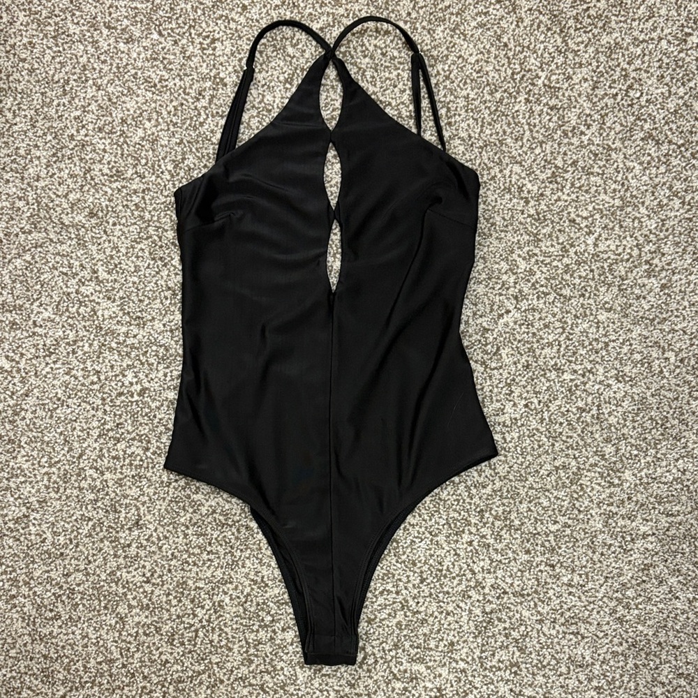 Edikted Womens Black Bodysuit Size S